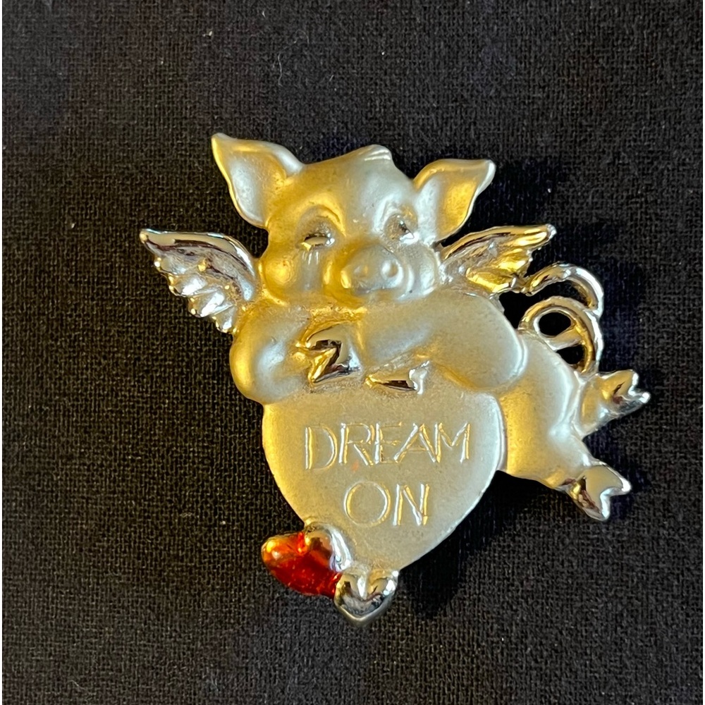 Pig with Wings Brooch